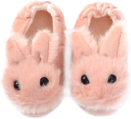 TOVINANNA Fluffy Bunny Slippers for Women Creative Home Slippers Covered Heel Co