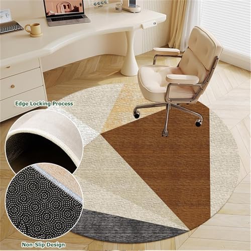 Coussin de chaise de jeu rond nordique de 140cm pour éviter les rayures de parquet