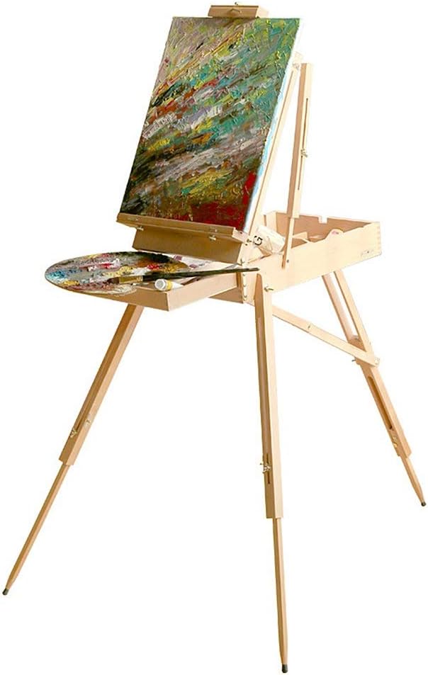 Portable Stand Beechwood Adjustable Artist Craft Folding Sketch Box Painting Display Exhibition Canvas Holder