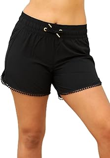 LaSculpte Sustainable Boardshorts Women Tassel with Inner Brief-8-26, Size
