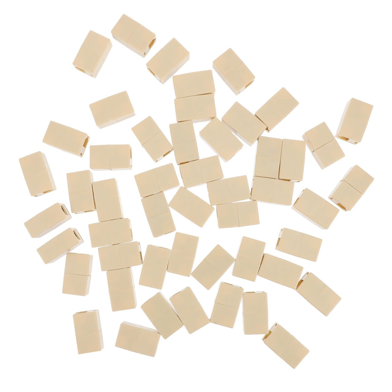 Acoplador de línea telefónica Rj11 de material ABS resistente para extender cables 8