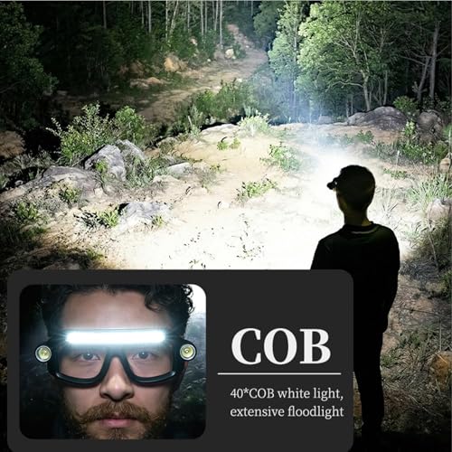 Linterna Frontal LED Impermeable Recargable para Correr y Camping 4