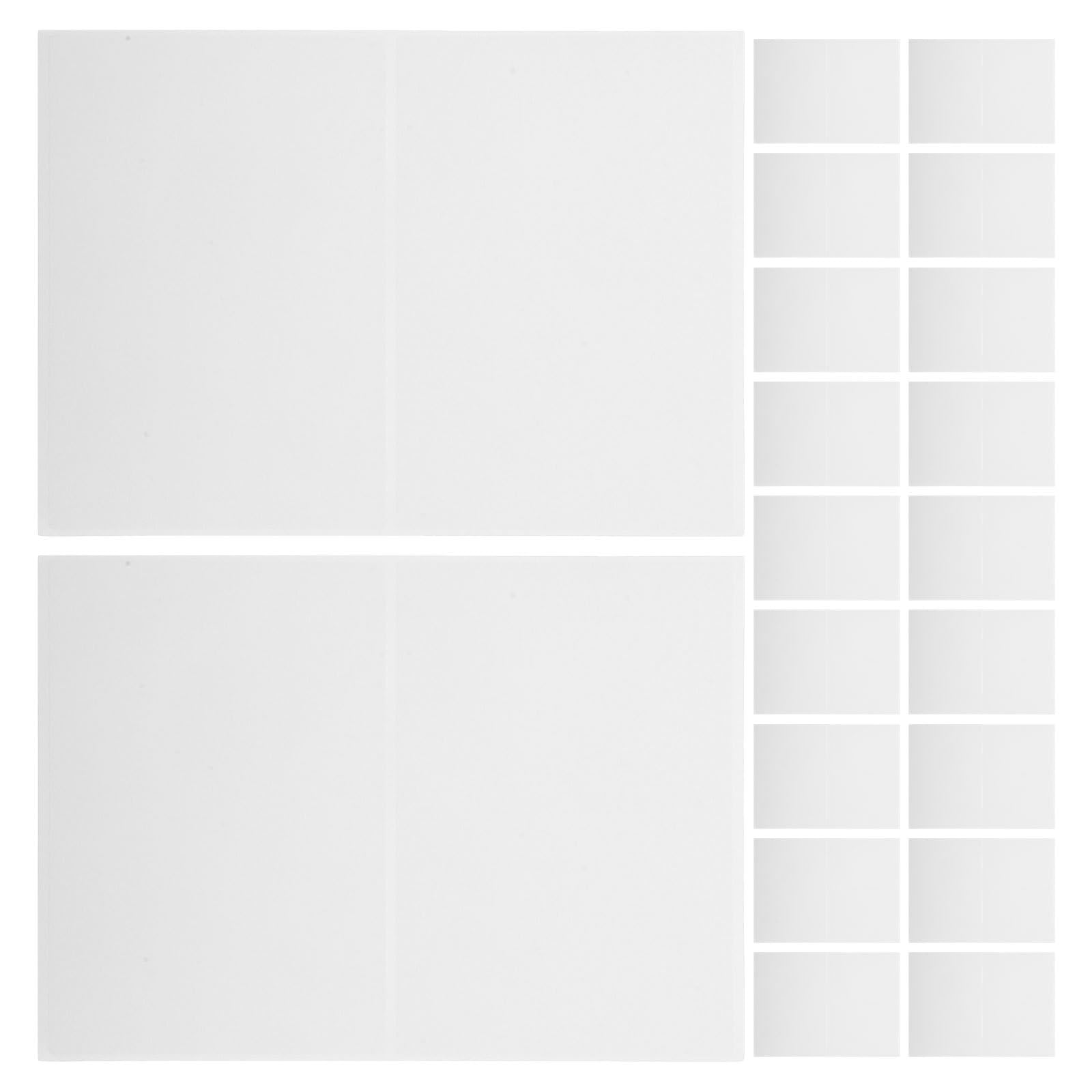 Artibetter 100 feuilles d'étiquettes blanches vierges pour boîtes de rangement - 15 x 10 cm, autocollantes repositionnables, résistantes à l'eau et aux déchirures, idéales pour