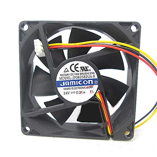 cooling fan JF0825B2UA-R,Server Cooler Fan JF0825B2UA-R 24V 0.21A, double ball fan for 80x80x25mm 3-wire