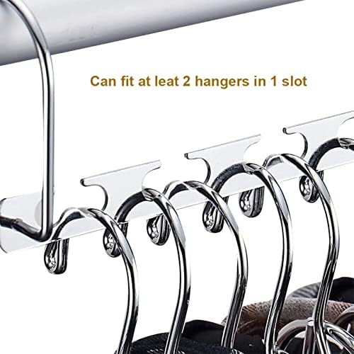 20 Pack Space Saving Hanger,Metal Magic Clothes Hangers, Stainless Steel Closet Wardrobe Magic Hangers for Clothes Trouser Coat Portable Durable