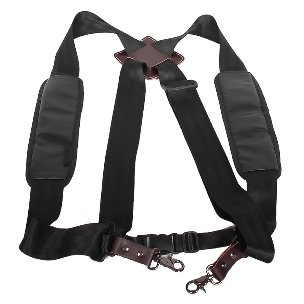Correa de Hombro para Tambor Africano con Acolchado Grueso y Suave, Correa Ajustable para Mochila de Tambor de percusión de 5 cm de Ancho, Material de poliéster Negro con diseño Transpirable
