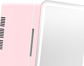 Mini Fridge 4L Single Door Multiuse Mini Refrigerator for Dorm Room Car Home Pink