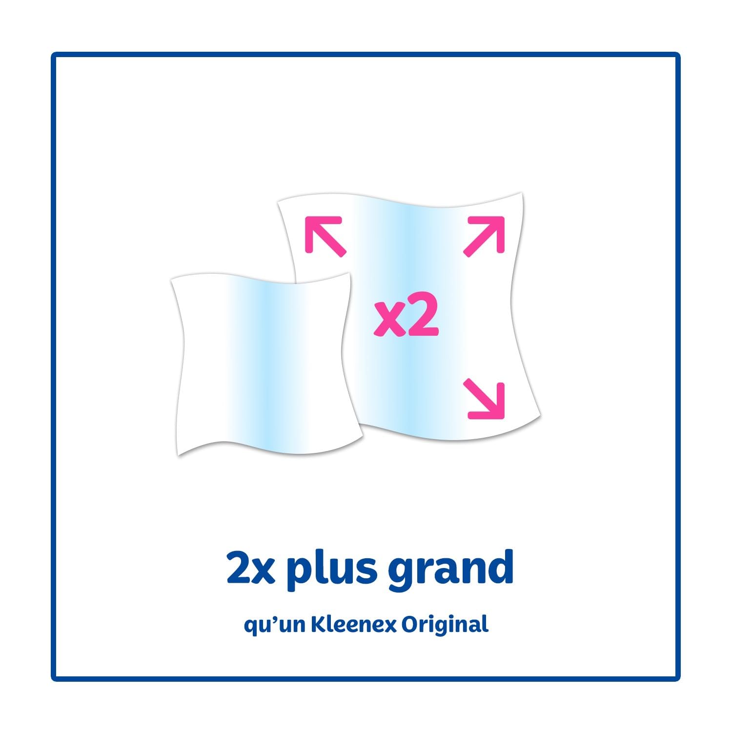 KLEENEX - Mouchoirs boîte Original XL (16 boites de 40 mouchoirs) - 2x plus grand* - doux et résistant
