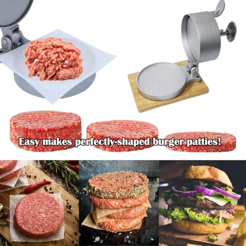 Prensa para hamburguesas que evita que la carne se desarme en la sartén 3