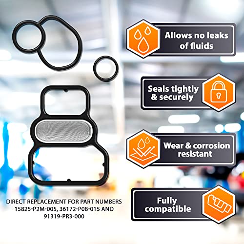 image for Head Cylinder Solenoid Valve Gasket Kit Replacement for Honda/Acura Ci