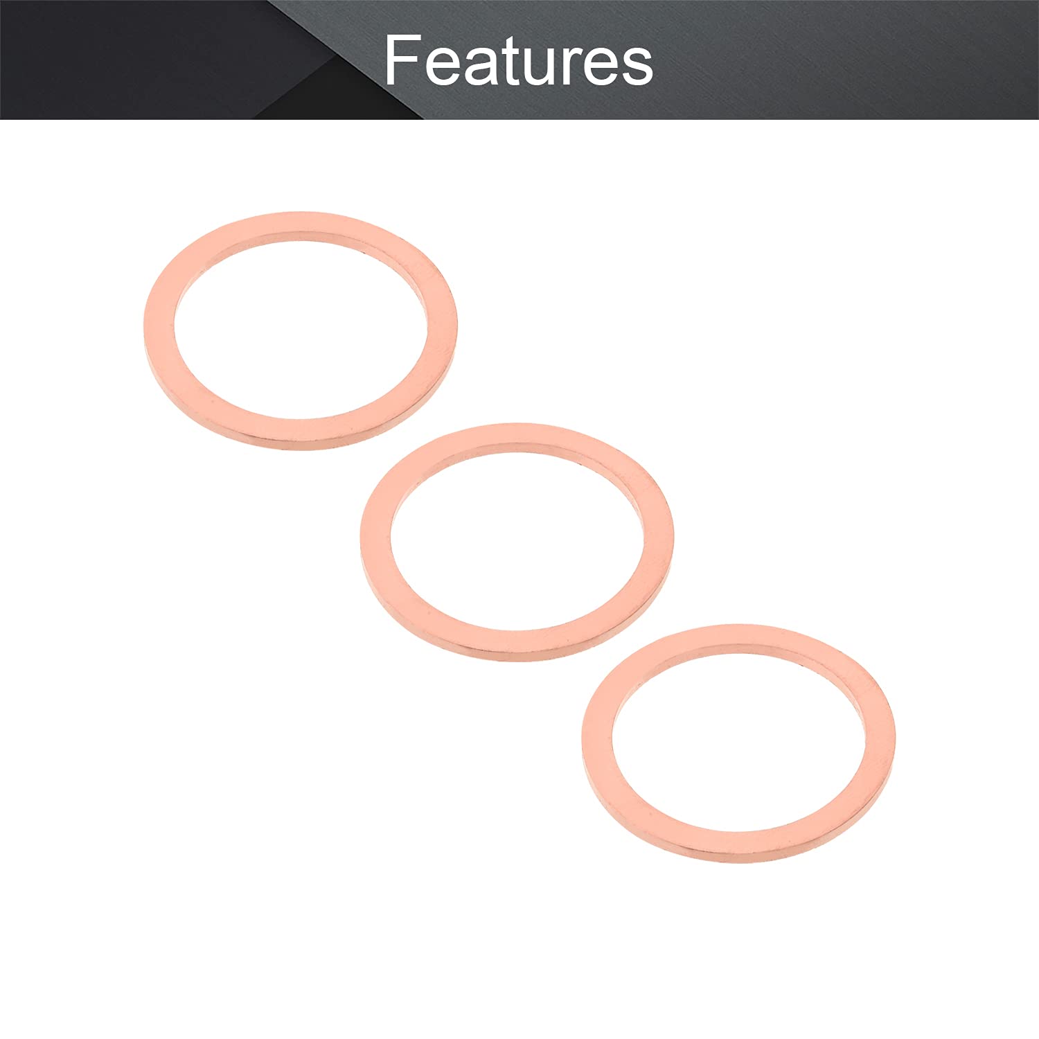 Rondelle Piatte In Rame M16 - 50 Pezzi, 1,6x2,0x0,2 Cm, Per Connessioni Elettriche E Idrauliche - Foto 8