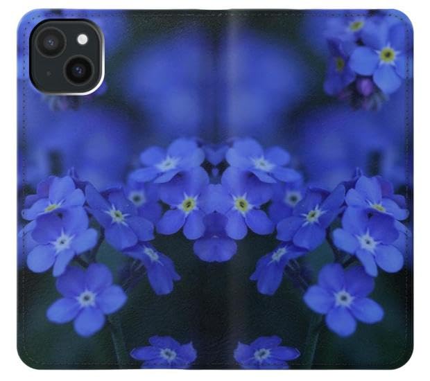 Étui cuir iPhone 15 Plus Forget me Not pour vos déplacements urbains - 3