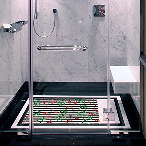 Tapis de bain antidérapant pour douche sécurisée de Noël