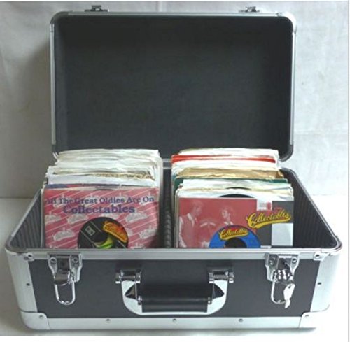 7" Vinyl Record Double Compartment Euro Style Case (Holds 250 Plus 7"Vinyls) #TOP1