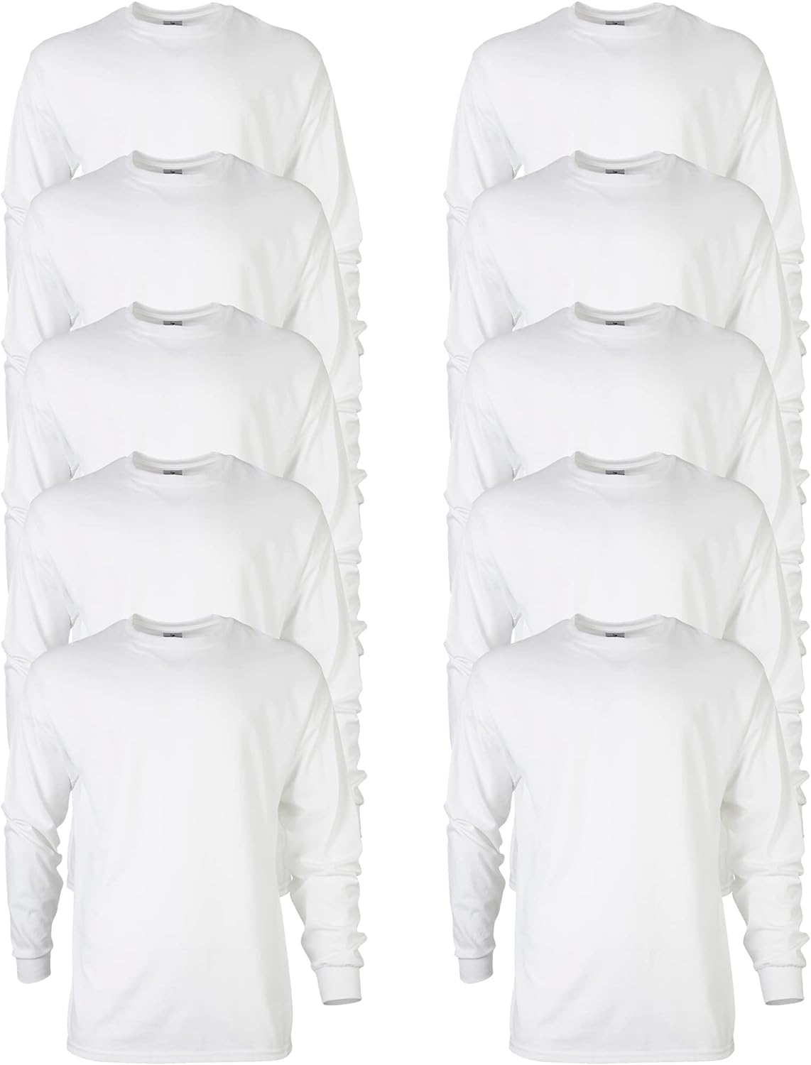 Apparel Globe Mens Long Sleeve Cotton T Shirt Crew Neck Casual Everyday Tee Relaxed Fit Breathable Basic Shirt