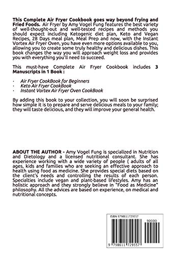 Air Fryer: The Complete Air Fryer CookBook. 3 books in 1: Air Fryer CookBook For Beginners, Keto Air