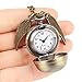 Produktbild Uhr Anhänger Uhr Halskette Gold Snitch Locket Antike Bronze Ball Taschenuhr, Quarzwerk doppelseitige Flügel