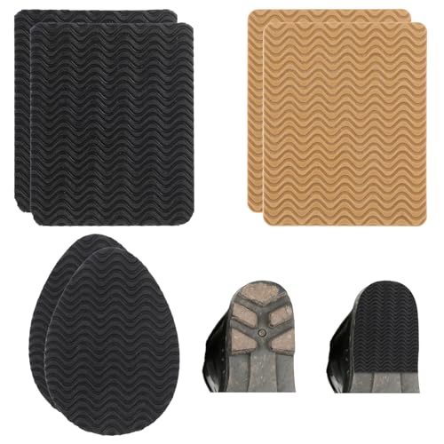 COMNICO Heel Pads, 6 Pcs Non-Slip Sole Protectors Adhesive Stickers for High Heels, Grips Replacement Anti-Slip Repair Kit for Women's Shoes