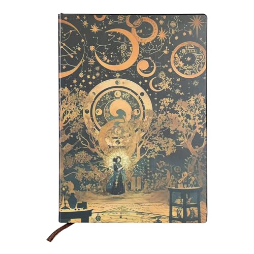 Carnet de notes A5 Mystical Night Sky rigide ligné phosphorescent