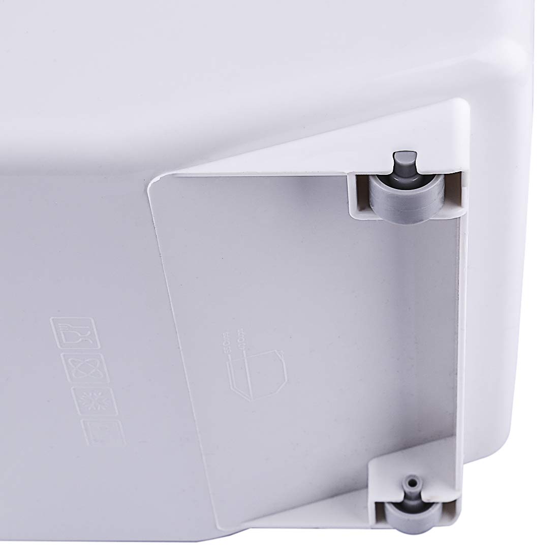 Contenitore ermetico per riso, 10 kg, per cereali, fagioli, farina, con ruote e misurino, 32,5 x 19,5 x 26,3 cm