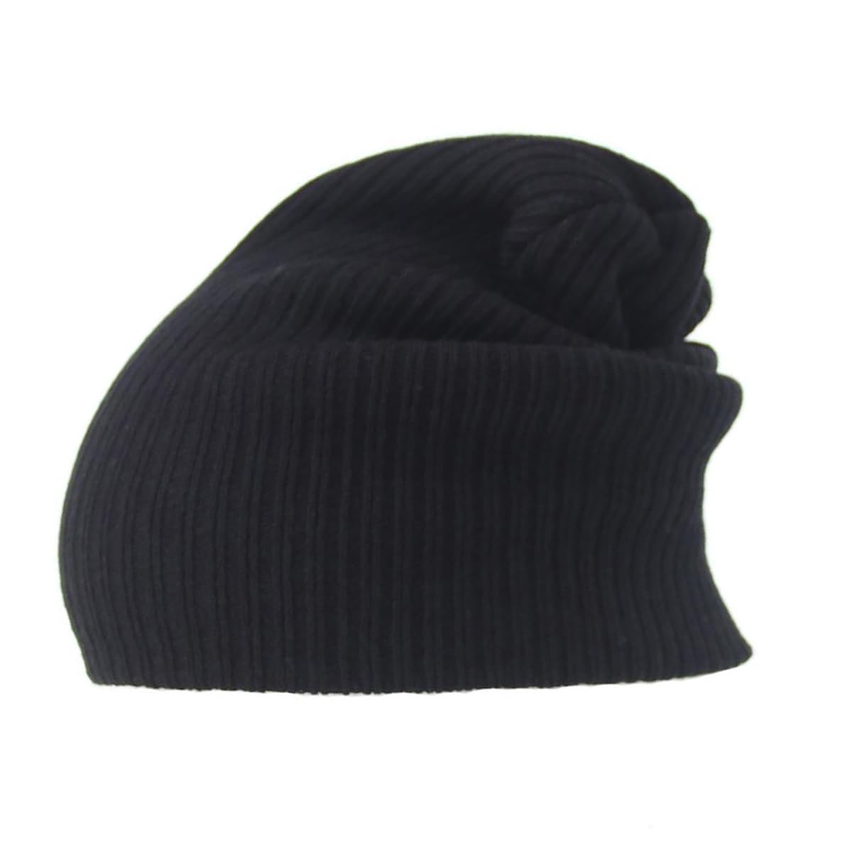 Van Der Linn Unisex Black Adult Slouch Beanie Winter Hat Cap One Size Skateboard (Uk, Alpha, One Size, )