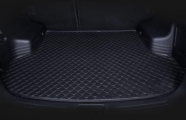 Boot Mat for Car Compatible with Skoda kylaq|| Luxury Leatherite Double Layer Mat || Custome fit Complete Set (Full Black)