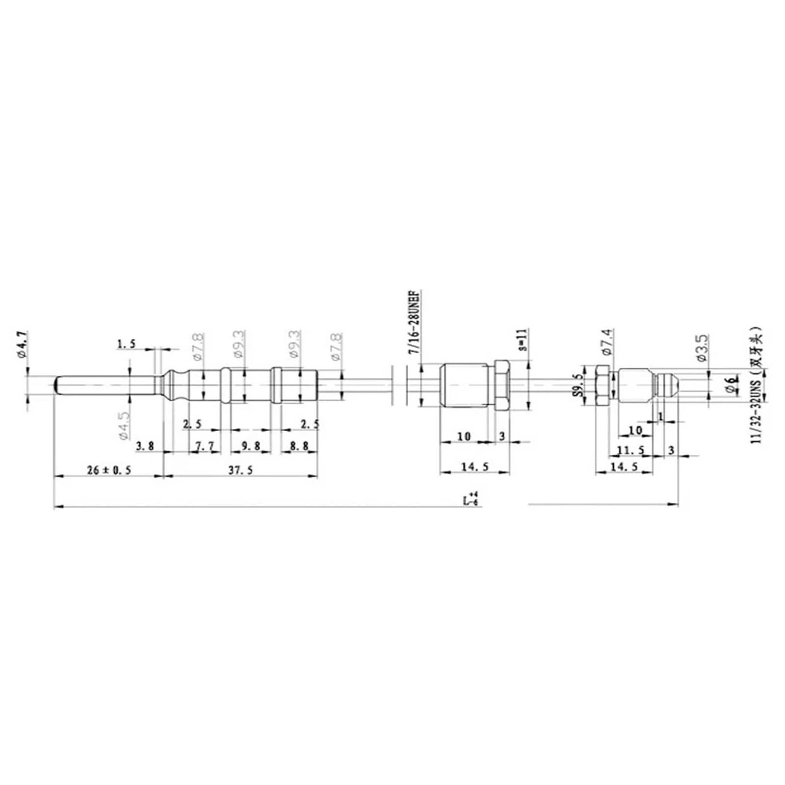 Dispositivo de seguridad for freidora de Gas, piezas de Sensor de temperatura termopar, componente de accesorios de válvula de Control de termostato de cable