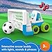 Fisher-Price Electronic Soccer Game Goaldozer Toy Motorized Net with Lights & Sounds for Preschool Sports Play Ages 3+ Years