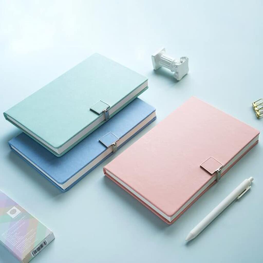 Cuaderno for Trabajos autoayuda Cuadernos Cuaderno Cuaderno Simple Cuenta Mano Sólido Color Magnético Hebilla magnética Espesado Diario de Negocios (Color : Red)