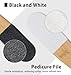 2Pcs Pumice Stone for Feet, 7 * 2 Inch Foot Callus Remover with Ergonomic Wooden Handle, Pedicure Tool for Dead Skin Cracked Heels Wet Dry Use (Small)