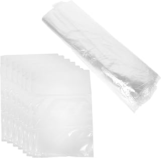 GARVALON 100pcs PVC Heat Seal Bags for Packaging Dry Cleaner Bag Professional Heat Shrink Wrap Films