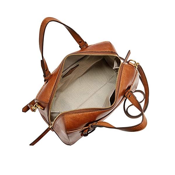 Fossil-Womens-Rachel-Satchel-Purse-Handbag Fossil Women's Rachel Leather Satchel Purse Handbag, Brown (Model: ZB7256200)