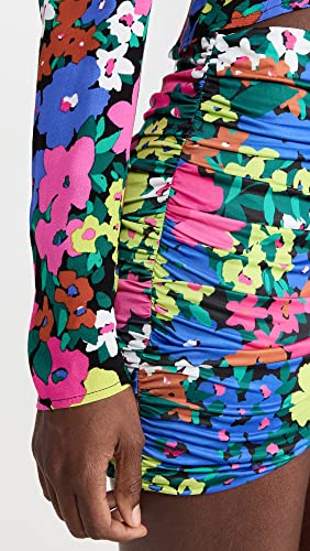 Afrm Women's Hailee Skirt, Neon Night Garden, Floral, S #TOP5