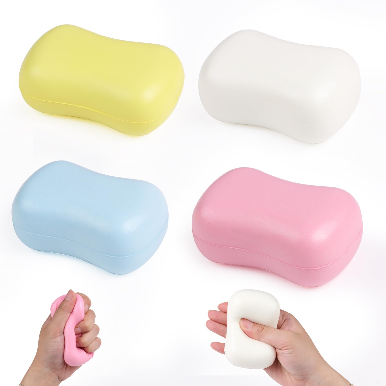 Anboor Soap-Shaped squishy Toy – Cute Foam Stress Ball fiidgett for Kids