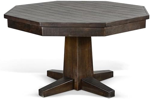 Miniatura 4 de Sunny Designs Juego de madera y mesa de comedor con tapa reversible (hoja de tabaco)