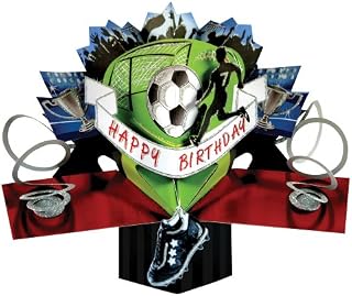 Second Nature Pop Up Greeting Card for a Male Birthday,Black
