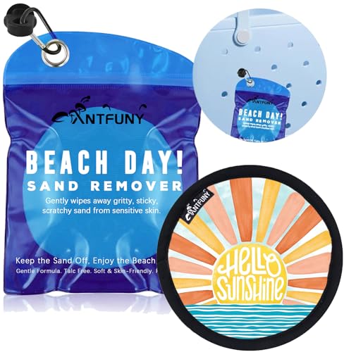 Sand Remover for Beach Cleaner Eraser for Family Wipe Off Mitt Duster Brush Vacation Trip Hawaii Honeymoon Essential Gift Costa Rica Must Haves Resort Rio de Janeiro Punta Cana Beach Towel Sunshine
