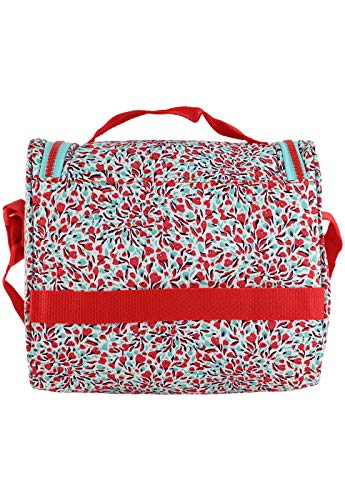 Bolsa Lenna's Marmiteira Termica com Estampa B012 Vermelha