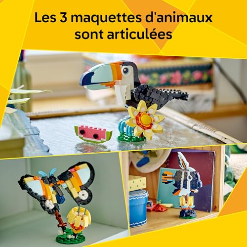 LEGO® Creator 3 en 1 31173 Animaux sauvages : le toucan tropical - vue 4