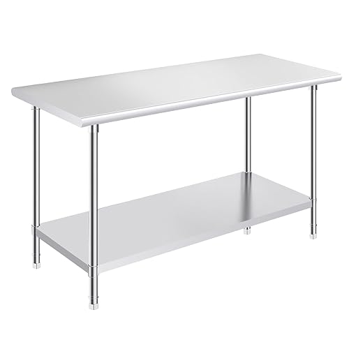 Stainless Steel Table for Prep & Work 24x60 Inches, NSF