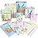 12 Pcs Baby Gift Bags, Large, Medium and Small Gift Bags Assortment for Baby Shower, Birthday, Parties, Baby Girl, and Baby Boy (Assorted Sizes)