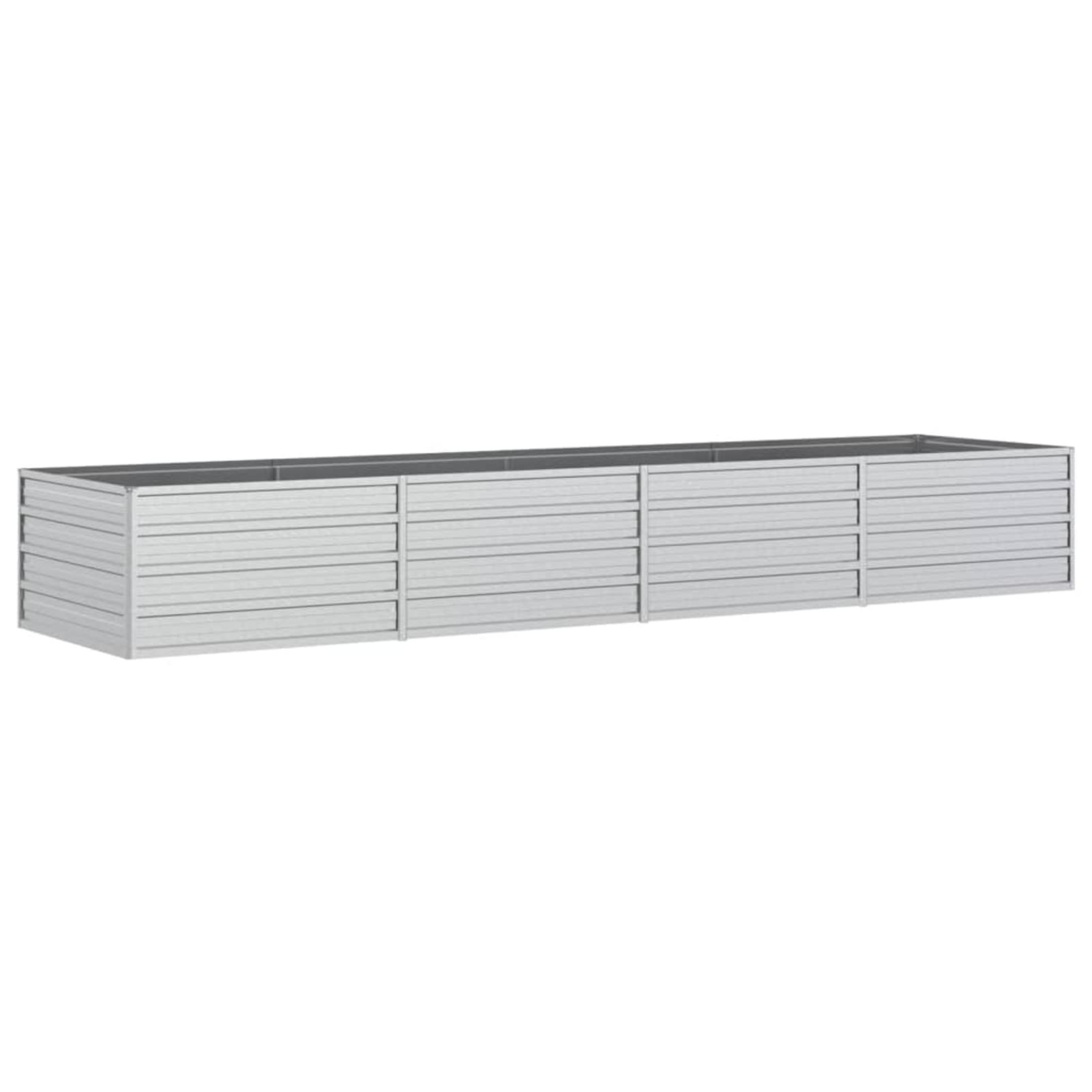 Leepesx Arriate, Mesa De Cultivo, Huerto Domestico, Cultivo De Plantas Aromaticas, Arriate De Jardín, de Acero galvanizado Plateado 320x80x45 cm