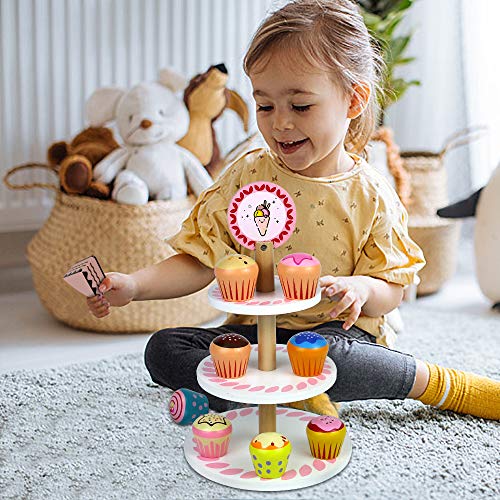 Yoptote Kaufladen Zubehör Holz Kaufmannsladen Küchenzubehör Kinderküche Erleben Küchenspielzeug Geschenk für Kinder 2 3… – Bild 8