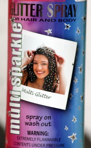 Spray temporal para cabello con brillo multi-color miniatura 1