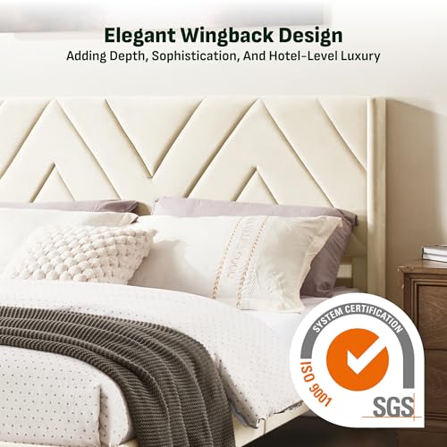 Image of Softa Queen All-in-One Adjustable Bed Frame with 10 inch Hybrid Mattress, Electric Bed with Upholstered Headboard, Remote Control, Whisper Quiet Motor, Certi-PUR Certified, 10-Year Warranty