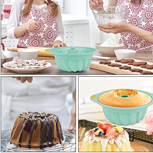 Aschef 6In1 Nonstick Steel Reinforced Frame Silicone Baking Pans Set Bundt Cake Loaf Pan Donuts Muffin Molds Kit For Oven, Bpa Free Heat Resistant Bakeware Suppliers For Bread Cupcake Pie #TOP1