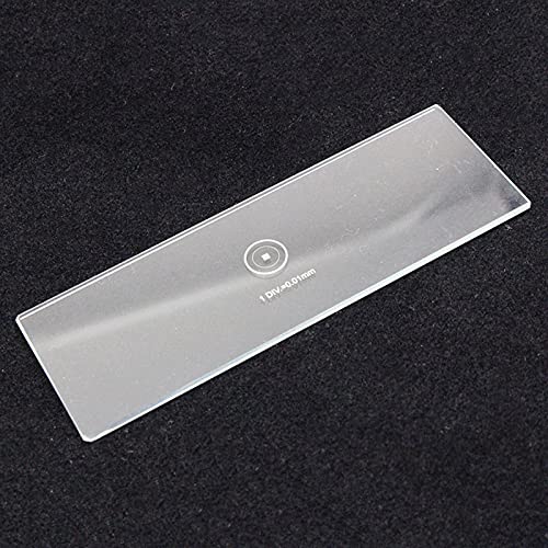 JAP768 DIV 0.01mm Microscope Stage Calibration Slides Grids Net Micrometer 100x100 Grid Measuring Optical Glass Net Grid