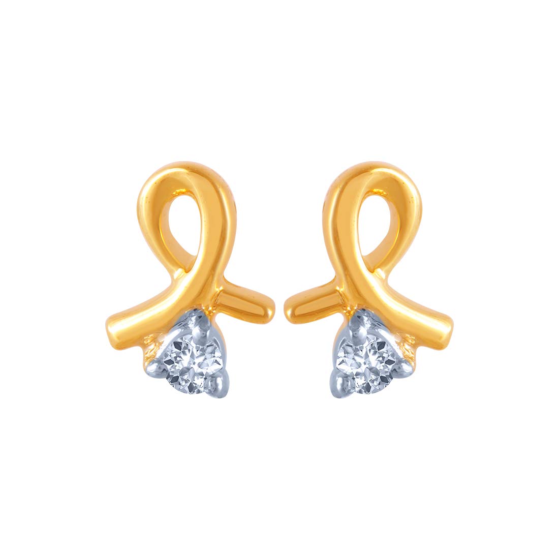 Gold and Diamond Stud Earrings for Women-image-37