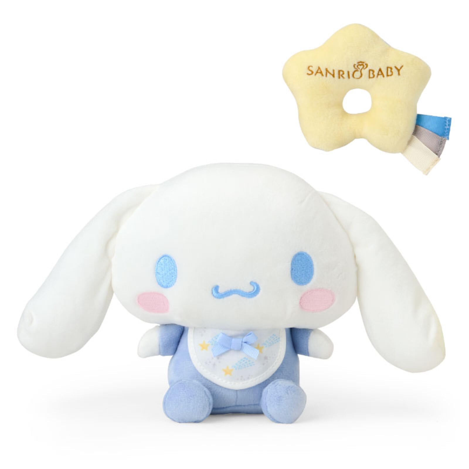Sanrio Baby Cinnamoroll Washable Plush Toy and Rattle Set 11.4in