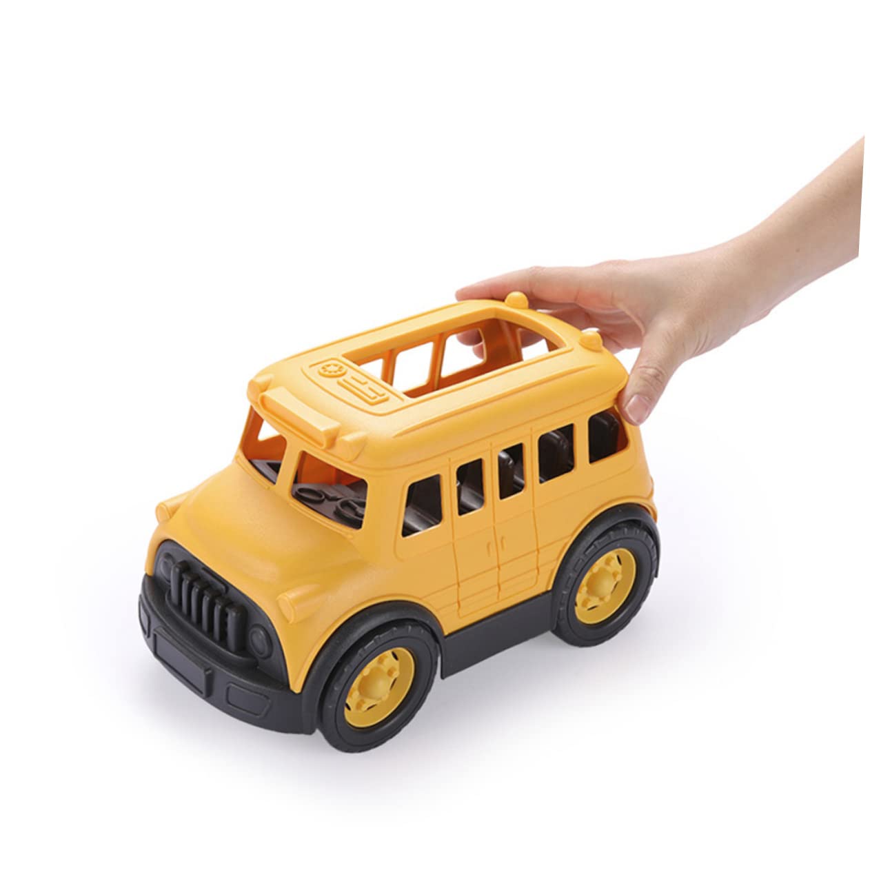 Autobus Scolastico Creativo Per Ragazzo Ragazza Giocattolo Cognitivo Di Veicolo Stimola La Coordinazione Occhio-mano Gioco Senza Batteria Per Ragazzi e Ragazze